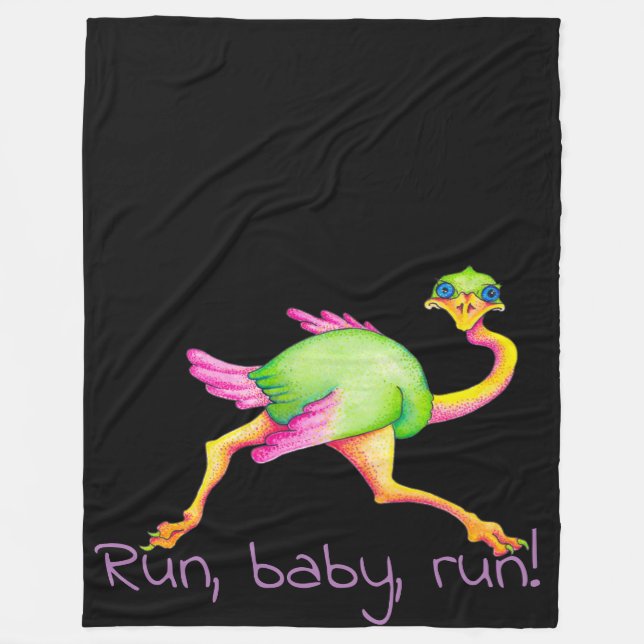 Mindre vanlig struts fleecefilt (Framsidan)