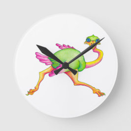 Mindre vanlig struts rund klocka