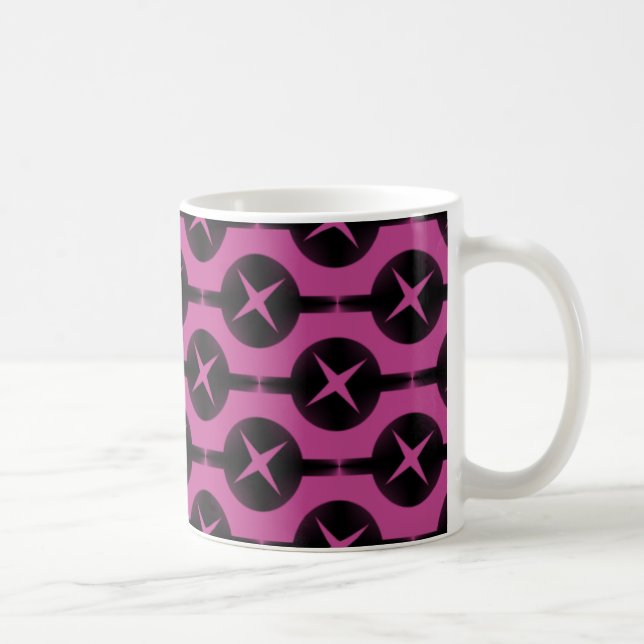 Mindre vanliga cirklar Mugg, Fuchsia Kaffemugg (Höger)