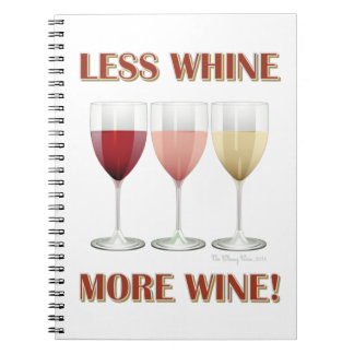 MINDRE VIN, MER VIN! ANTECKNINGSBOK