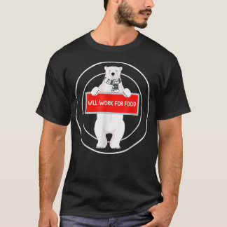Mindre vit, arbetslös Polar Bear kommer att funger T Shirt