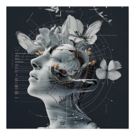Minds Öga Metamorfos Perfect Poster