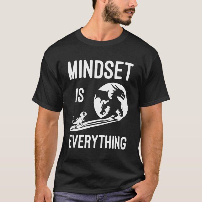 Mindset är allt, Dragon - Framgångsligg T Shirt (Framsida)