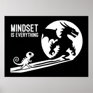 Mindset är allt, drake - Framgångsrörelse Poster