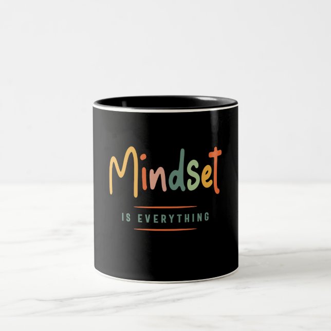 Mindset är allt - inspirerande Två-Tonad mugg (Center)