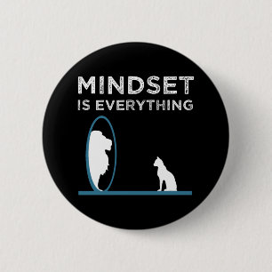 Mindset är allt Motiverande citat Knapp