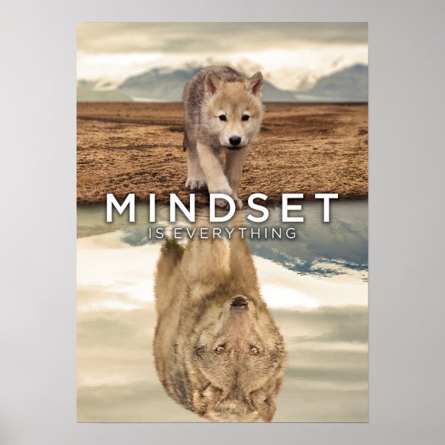 Mindset är allt - reflektion över Valpen för förtj Poster (Framsidan)