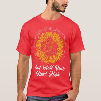 Mindset Friendly Advice Solros Älskare Sunny Insp T Shirt