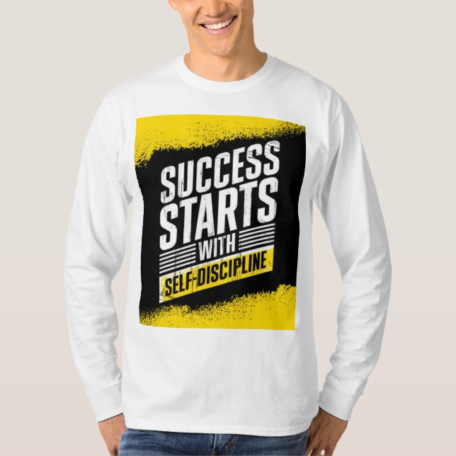 Mindset + hårt arbete = lyckades t shirt (Framsida)