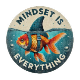 Mindset Is Everything Goldfish Motivational Quote