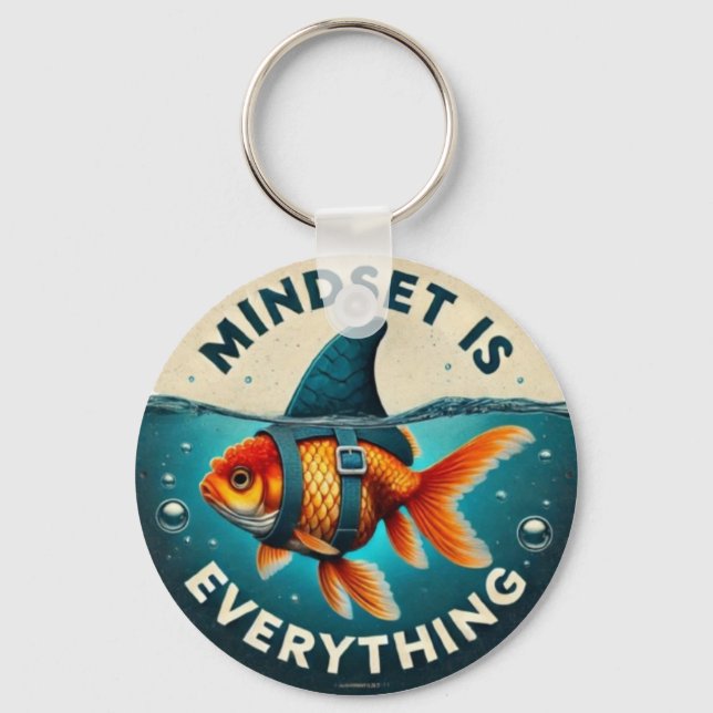 Mindset Is Everything Juxtaposition  Nyckelring (Framsida)