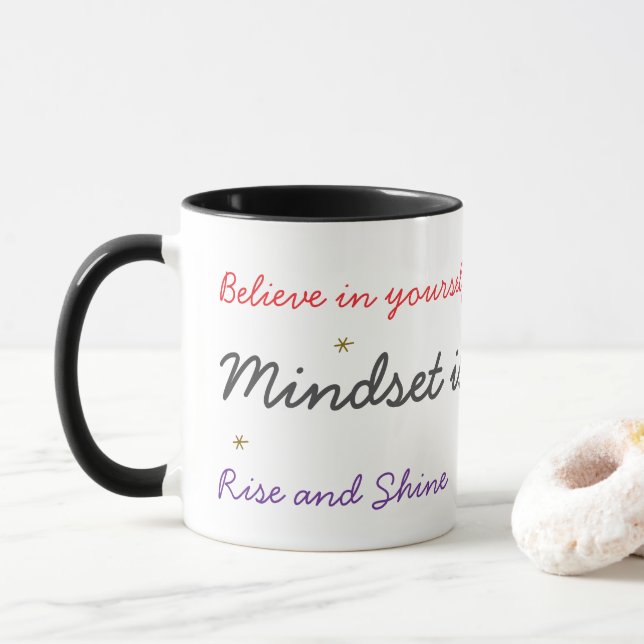 Mindset is everything mugg (Med munk)