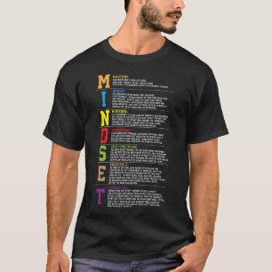 Mindset Motivational Acronym för framgång T Shirt