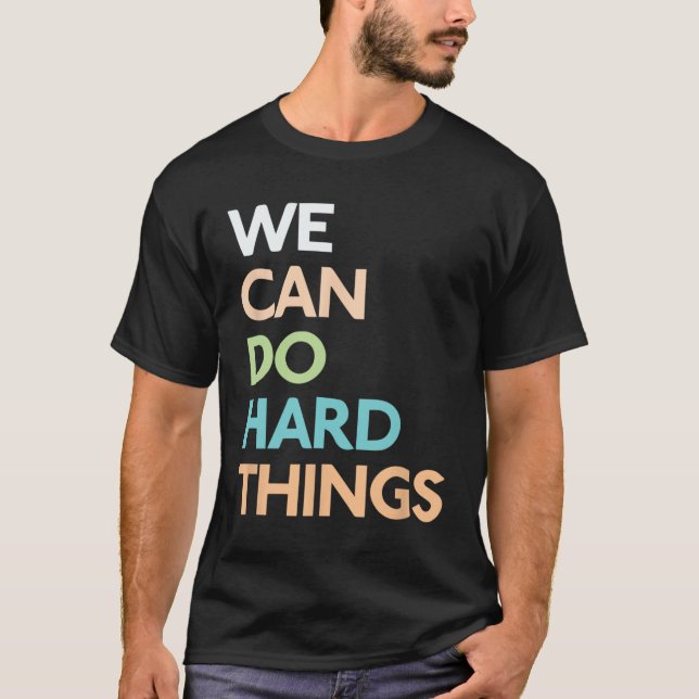 Mindset Teacher citerar Motivational Ord Teachi T Shirt (Framsida)