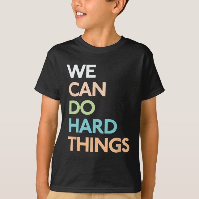 Mindset Teacher citerar Motivational Ord Teachi T Shirt (Framsida)