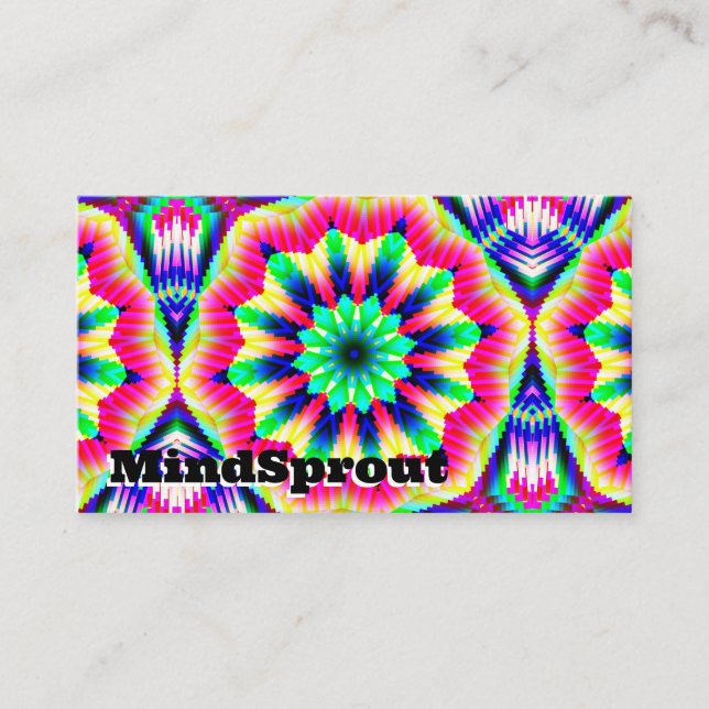 MindSprout-Affärskortet (redigera text) Visitkort (Framsida)