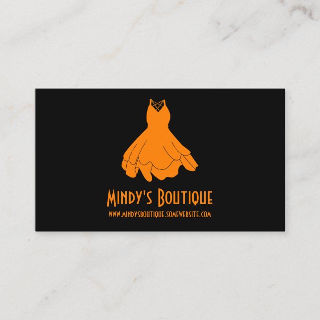 Mindys Boutique Visitkort (Framsida)