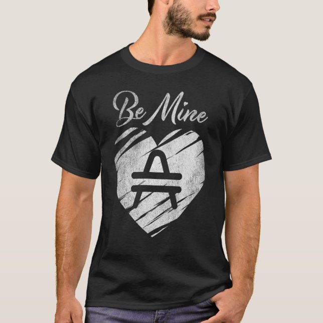 Mine Amp Coin Valentine Crypto Token Cryptocurr T Shirt (Framsida)