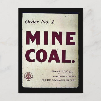 Mine Coal Vykort