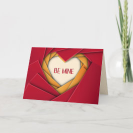 Mine Geometric Heart Helgkort