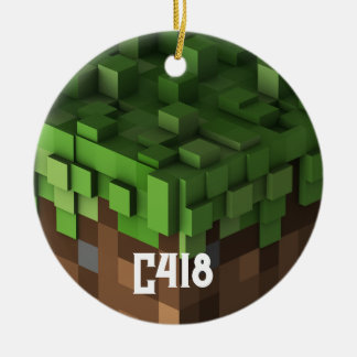 Minecraft C418 Julgransprydnad Keramik