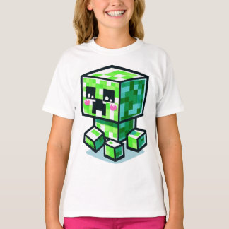 Minecraft Creeper, Cute, Minecrafter, Kawaii-flick T Shirt