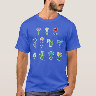 Minecraft Flowers funny T Shirt