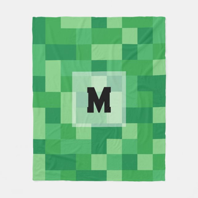 Minecraft Monogram Fleece Blanket (Framsidan)
