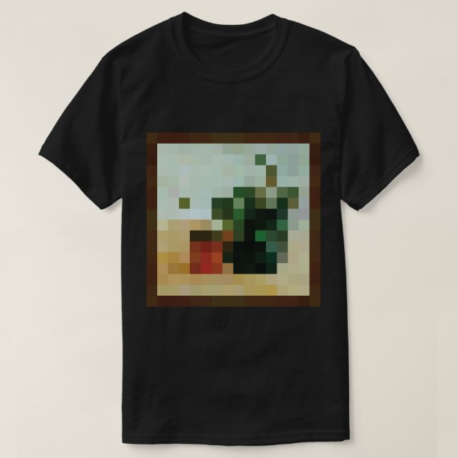 Minecraft Painting Paradisträd T Shirt (Design framsida)