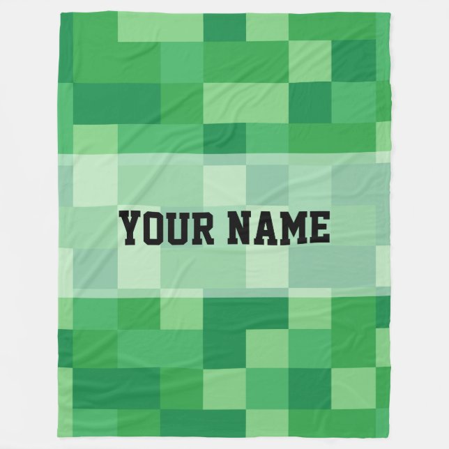 Minecraft Personalized Blanket Fleecefilt (Framsidan)