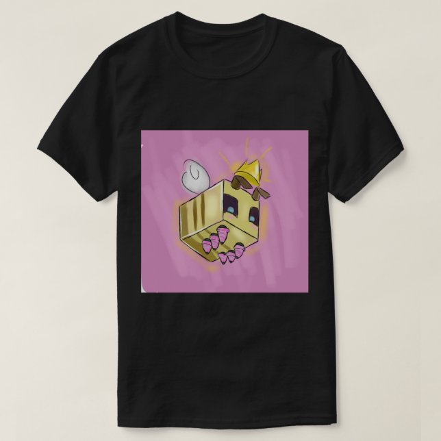 Minecraft Queen Bee Art T Shirt (Design framsida)