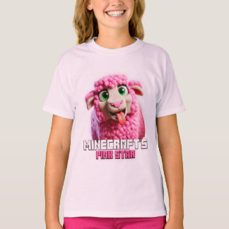 Minecraft, Rosa Sheep, Minecrafter, Cute, Funny T Shirt