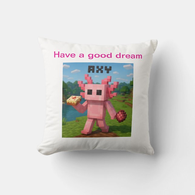 minecraftkudde axy kudde (Framsida)