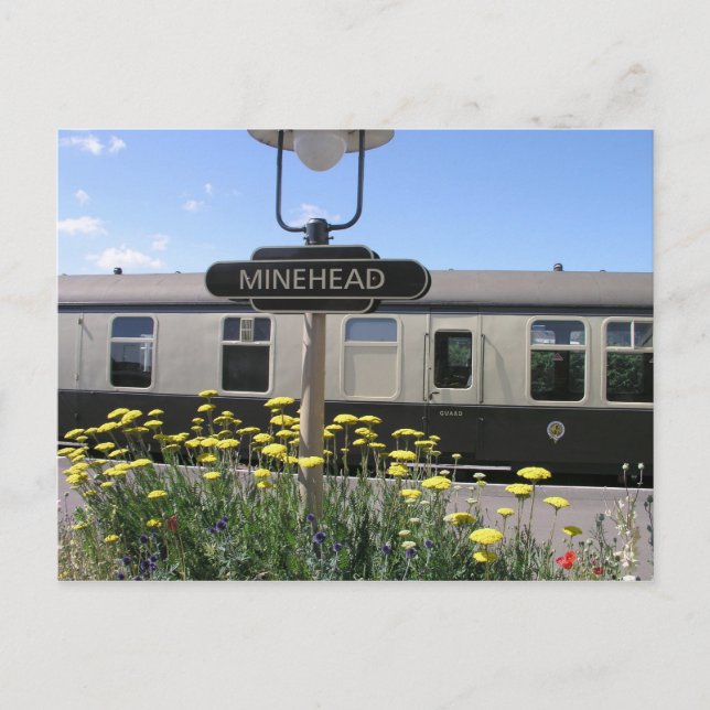 Minehead station, Somerset Vykort (Framsida)