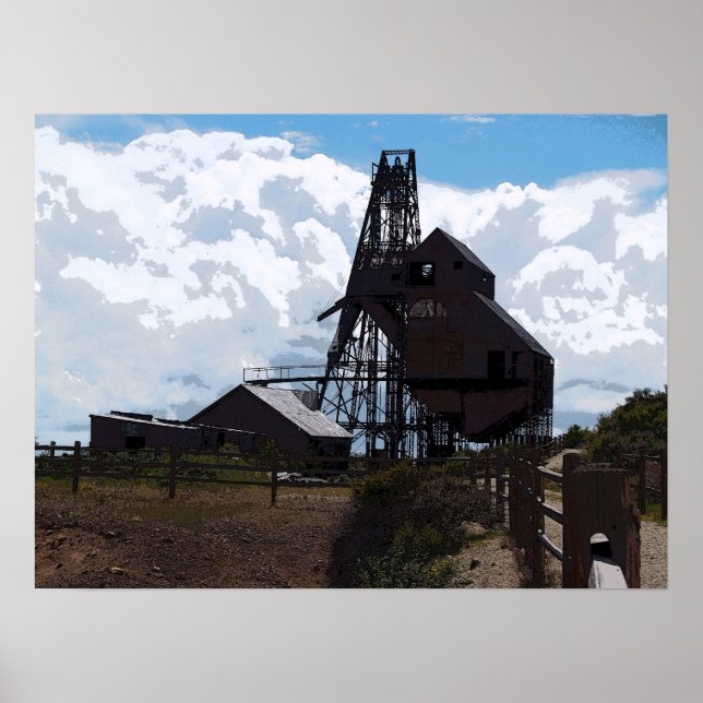 Minen - Färgpennan Teckning Poster (Framsidan)