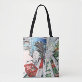 Miner Flayer Livsmedel Store Fantasy Art Tote Bag Tygkasse