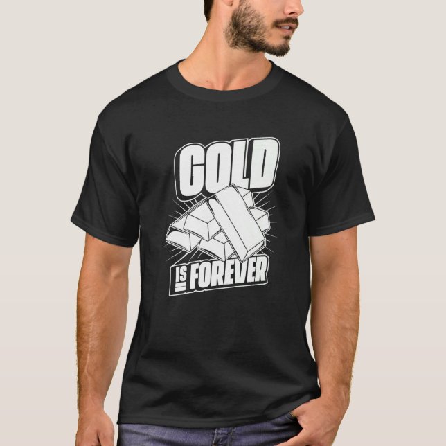 Miner Guld som Gräver gruvdrift i guld är för T Shirt (Framsida)