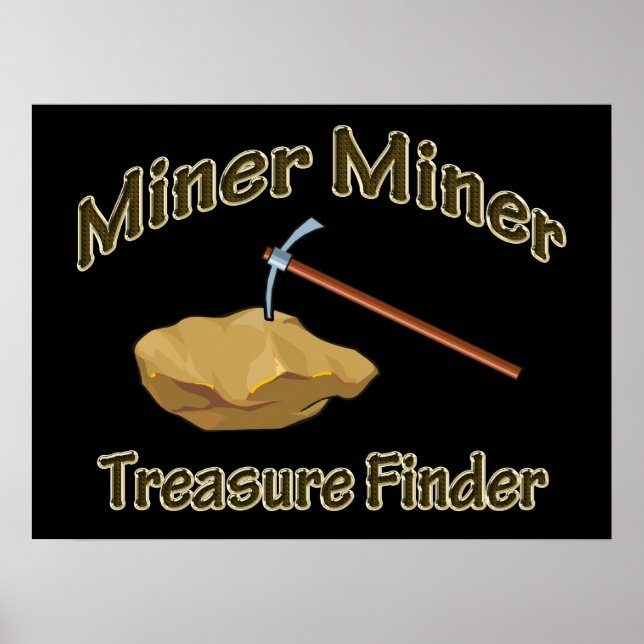 Miner Miner Miner Treasure FInder Poster (Framsidan)