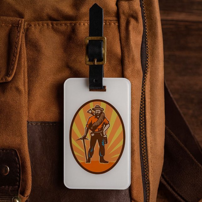 Miner Prospector Bagagebricka (Skapare uppladdad)