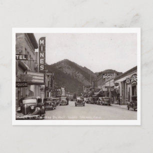 Miner St., Idaho Vår, Colorado Vintage Vykort