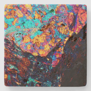 Mineral chalcopyrit ädelstens kristallsten stenunderlägg