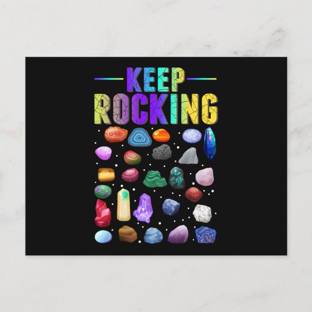 Mineral Sten Collating Geolog Geoology Vykort (Framsida)