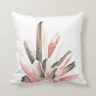 Mineral Watercolor Rosa Dekorativ kudde