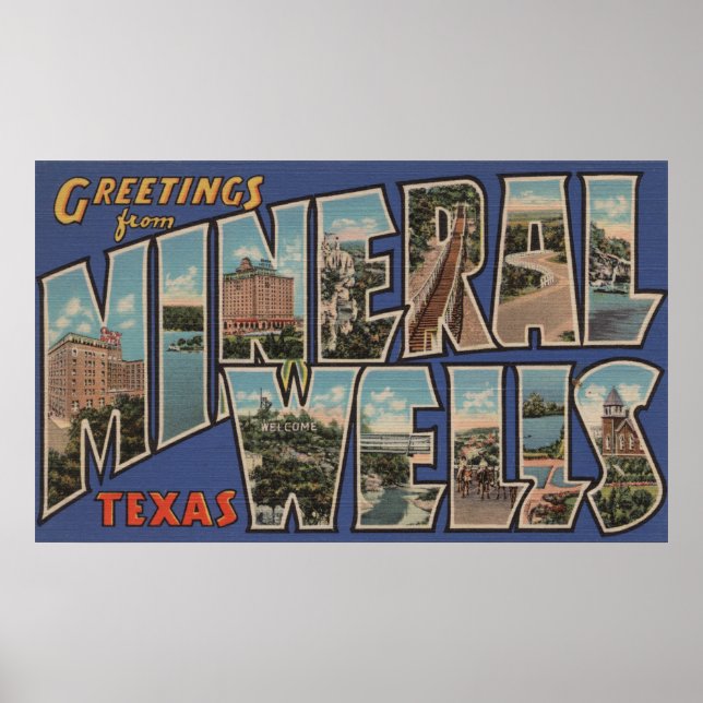 Mineral Wells, Texas - Stora Brev Scenes Poster (Framsidan)
