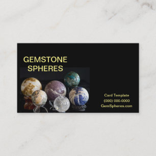 Mineraliska Spheres - GemstoneSpheres Visitkort