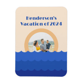 Mineralistisk havssolnedgång magnet