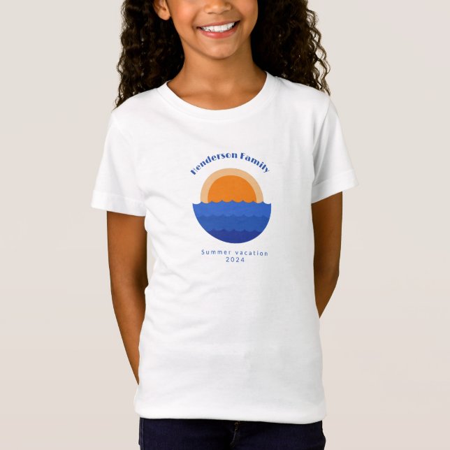 Mineralistisk havssolnedgång t shirt (Framsida)