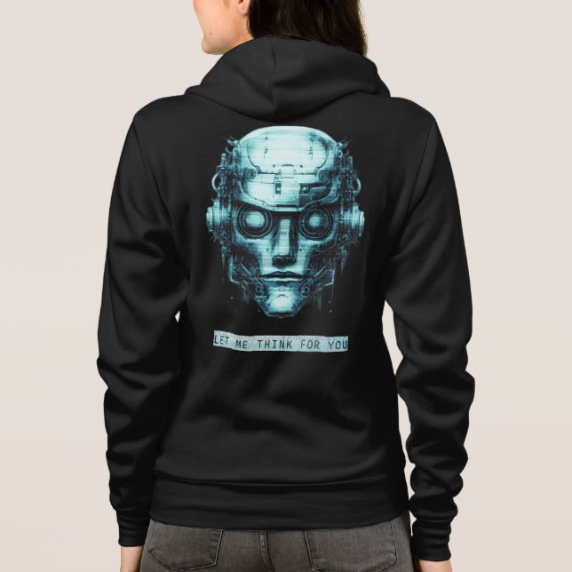 Mineralkontroll Cyberpunk Blue Grunge Front & Back T Shirt (Baksida)