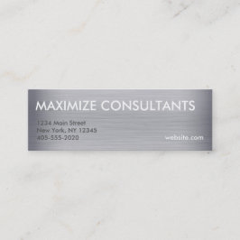 Mineralkort för titan metall struktur mini visitkort