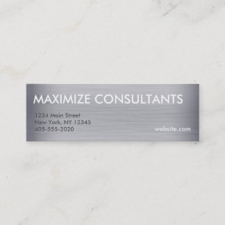 Mineralkort för titan metall struktur mini visitkort